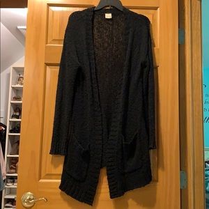 Black long cardigan